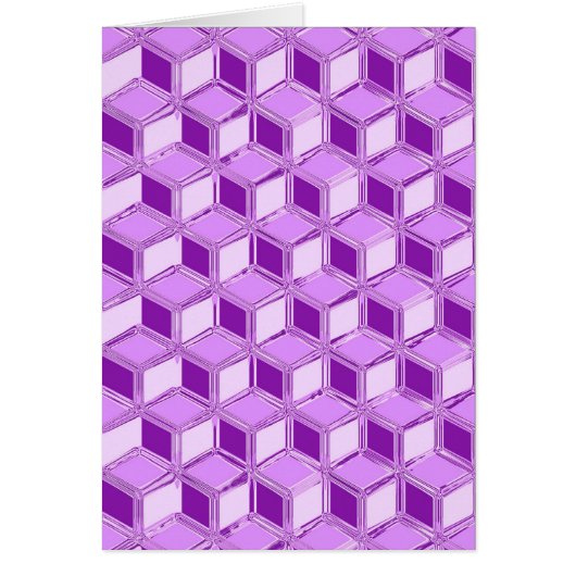 Chrome 3-d boxes - violet purple cards (Front)