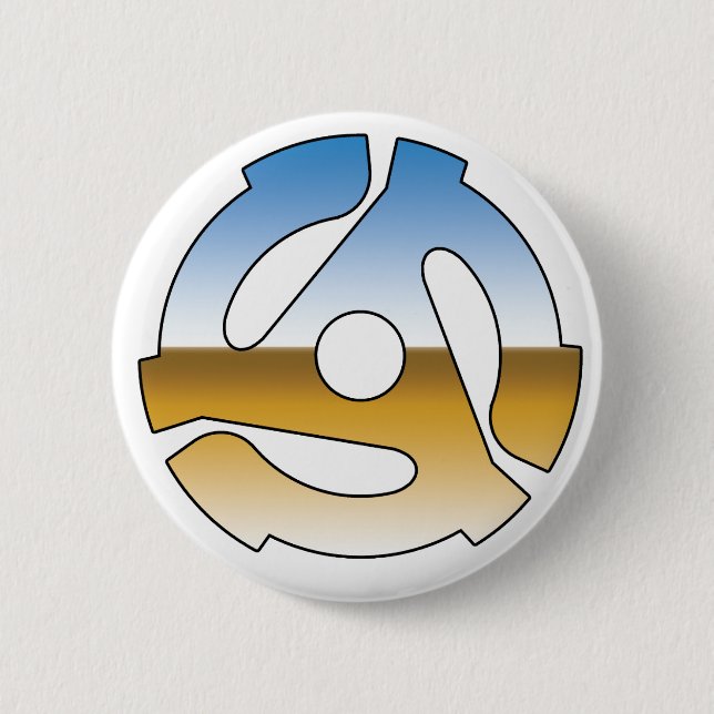 Chrome 45 RPM Pinback Button (Front)
