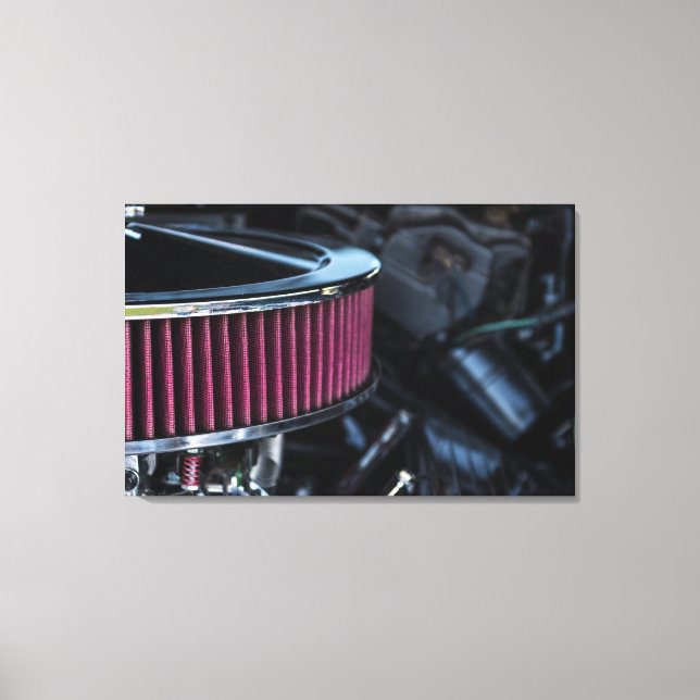Chrome Air Intake Canvas Print (Front)