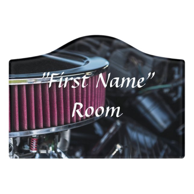 Chrome Air Intake Door Sign (Small Crest Front)