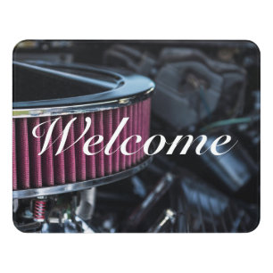 Chrome Air Intake Door Sign