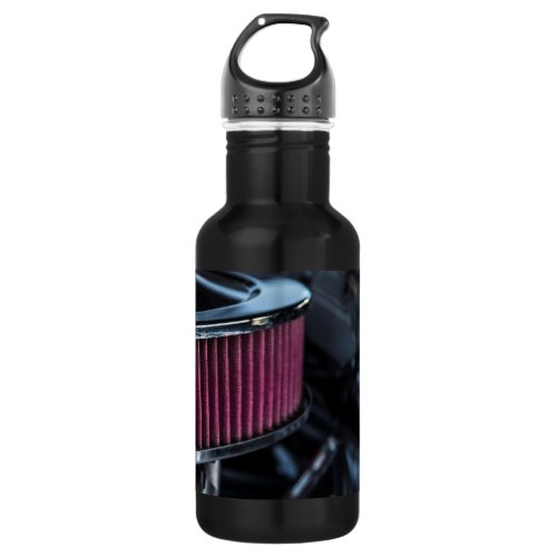 Chrome Air Intake Water Bottle