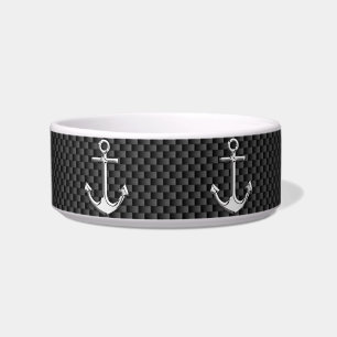 Chrome Anchor on Carbon Fiber Bowl