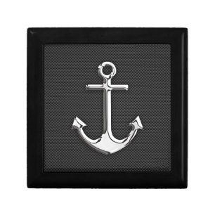 Chrome Anchor on Carbon Fiber Gift Box
