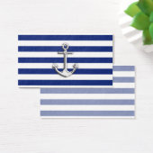Chrome Anchor on Navy Stripes (Desk)