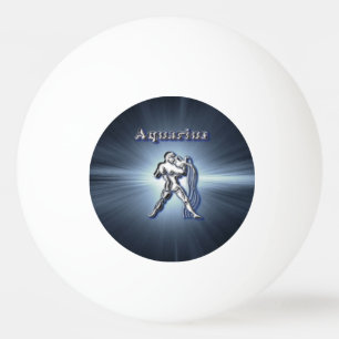 Chrome Aquarius Ping-Pong Ball