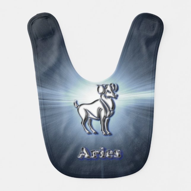 Chrome Aries Baby Bib (Front)
