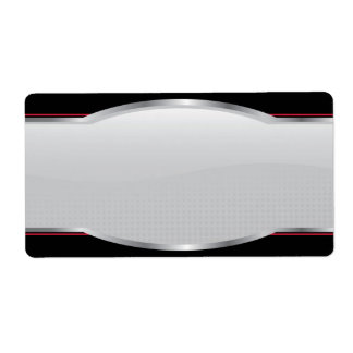 Chrome Beveled Layout Label