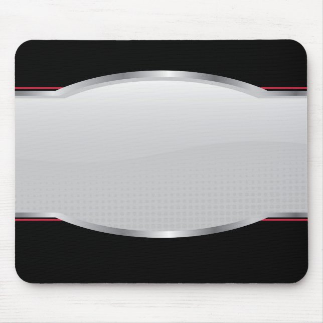 Chrome Beveled Layout Mouse Pad (Front)