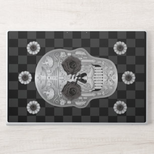 Chrome Calavera (Black Rose) HP Laptop Skin