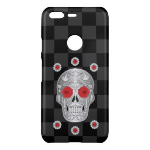 Chrome Calavera (Red Rose) Uncommon Google Pixel   Uncommon Google Pixel Case