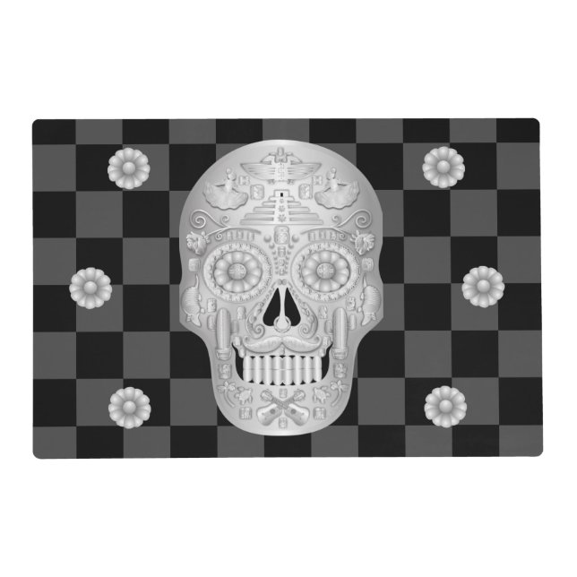 Chrome Calavera Watch Placemat (Front)