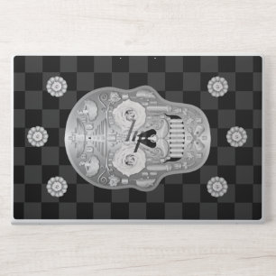 Chrome Calavera (White Rose) HP Laptop Skin