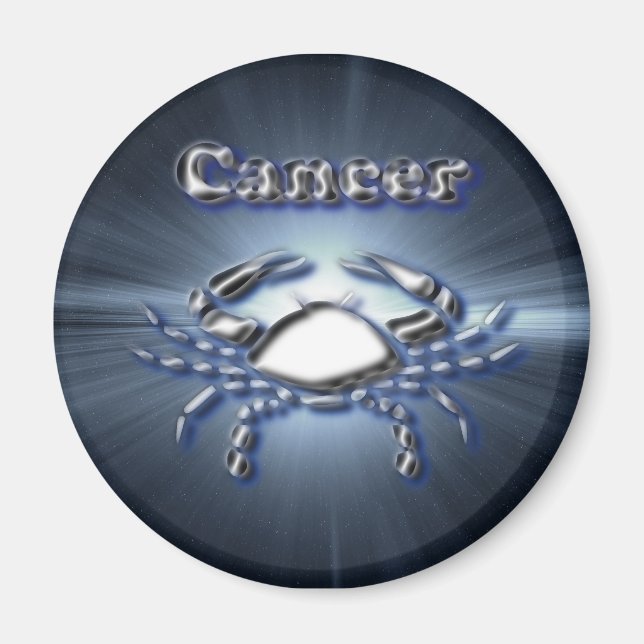 Chrome Cancer Magnet (Front)