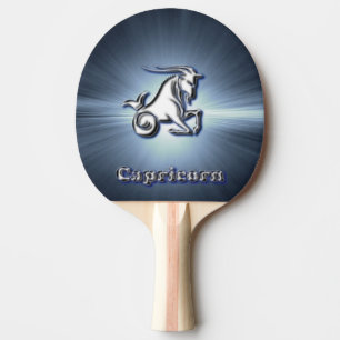 Chrome Capricorn Ping-Pong Paddle