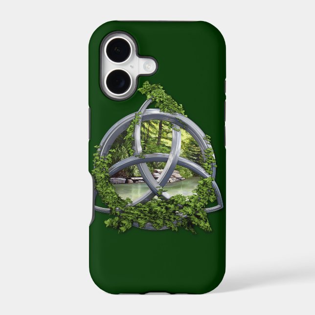 Chrome Celtic Trinity Knot Iphone Case (Back)