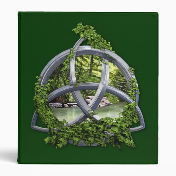 Chrome Celtic Trinity Knot Vinyl Binder