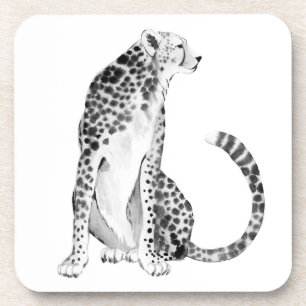 Chrome Cheetah Beverage Coaster