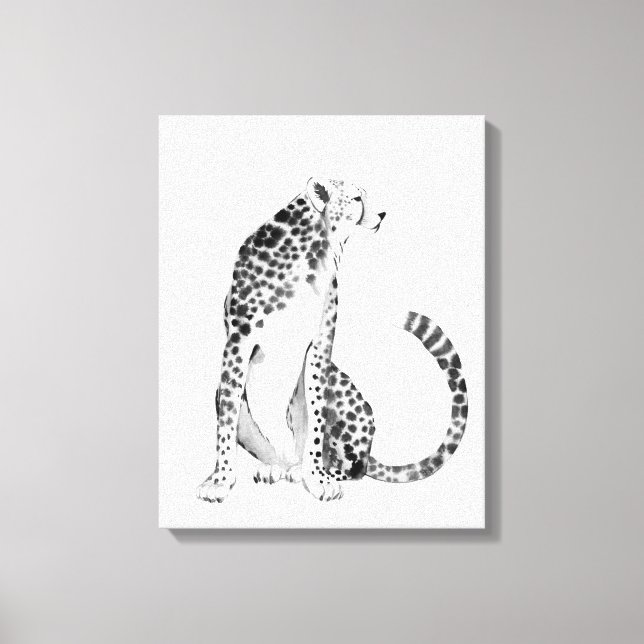 Chrome Cheetah Canvas Print (Front)