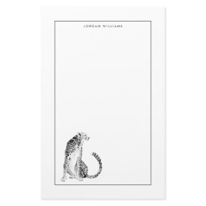 Chrome Cheetah Stationery