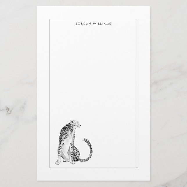 Chrome Cheetah Stationery (Front)