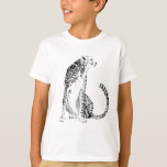 Chrome Cheetah T-Shirt<br><div class="desc">Chrome Cheetah I by Grace Popp. A large cheetah looks to its side with its tail gently waving. | 164398Z</div>