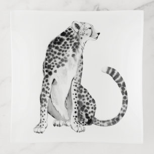 Chrome Cheetah Trinket Tray
