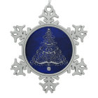 Chrome Christmas Tree Blue