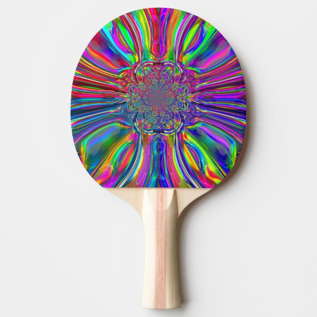 Chrome Color Laser Ping Pong Paddle (Front)