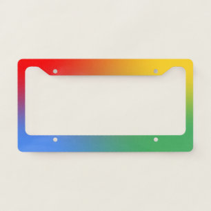 Chrome Colors License Plate Frame