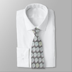 Chrome Cupcakes and Silver Glitter Neck Tie
