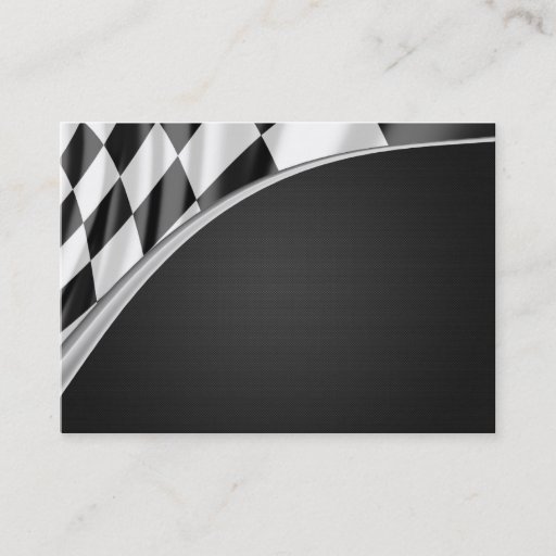 Customizable Chrome Curve Flag Business Cards