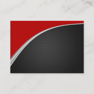 Chrome Curve Red Business Card