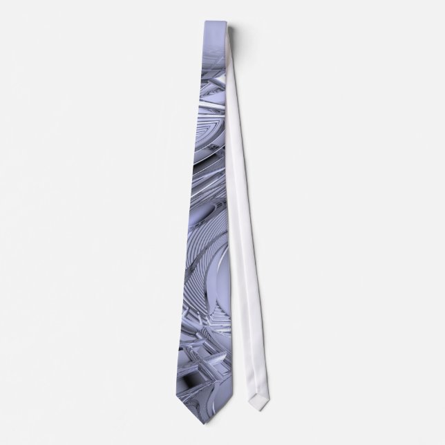 Chrome Designer Tie Necktie (Front)
