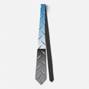 chrome  Diamond Plate  neck tie