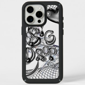 Chrome Drip iPhone Case with 3D Metallic Design
