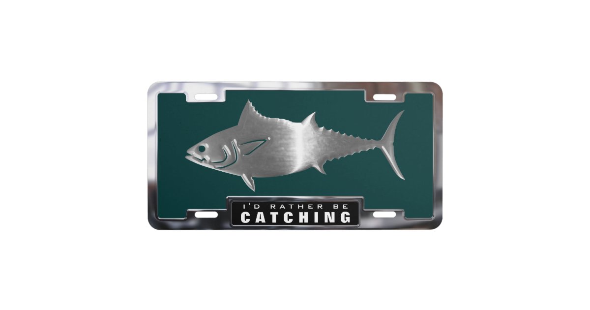 I'd Rather Be Fishing for Muskie License Frame V2.0 