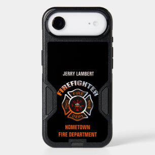 Chrome Firefighter Name Template iPhone 17 Air Case