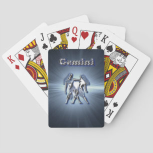 Chrome Gemini Poker Cards