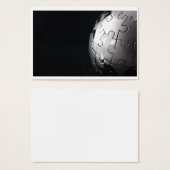 Chrome globe with black background (Front & Back)