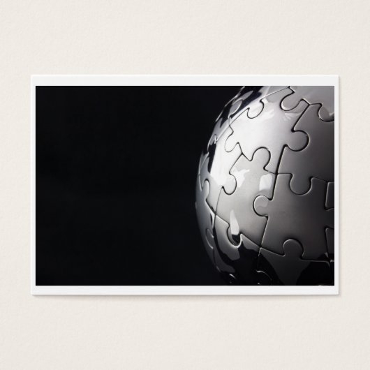Chrome globe with black background (Front)