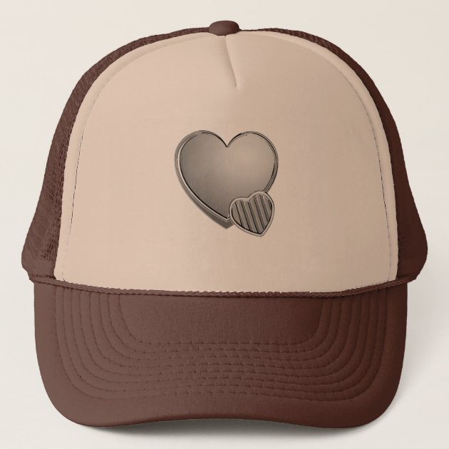 brown chrome hearts hat