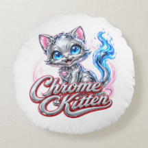 CHROME KITTEN cotton throw cussion