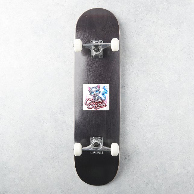CHROME KITTEN  decal (Skateboard)
