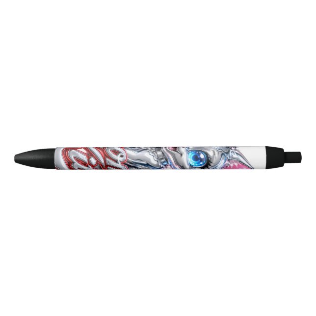 Chrome Kitten Pen with Black ink (Front)