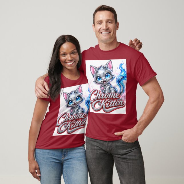 Chrome Kitten T Shirt (Unisex)