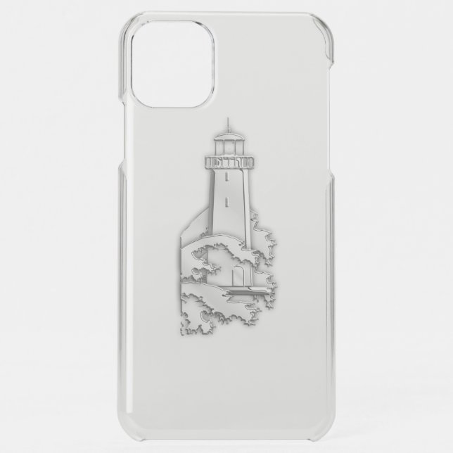 Chrome Lighthouse Print Uncommon iPhone Case (Back)