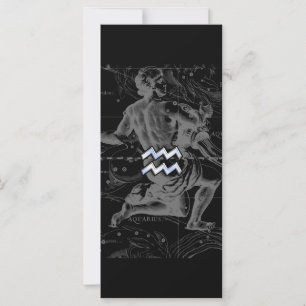Chrome like Aquarius Zodiac Sign on Hevelius