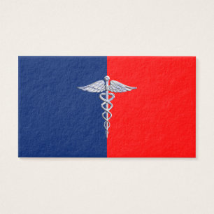 Chrome Like Caduceus Medical Symbol League