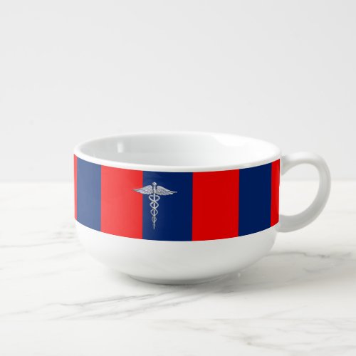 Chrome Like Caduceus Medical Symbol League Decor Soup Mug